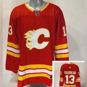 Johnny Gaudreau Calgary Flames Adidas Hockey Jersey Size 54